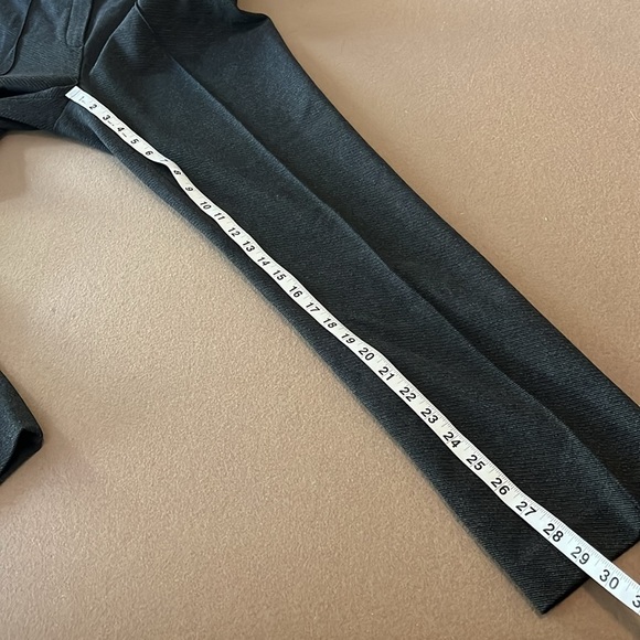 THEORY PINTUCK PANT KNIT TWILL 2 - Dark Grey Charcoal - Size 8 - Picture 12 of 13